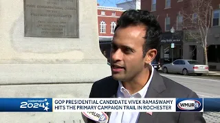 Republican presidential candidate Ramaswamy visits NH