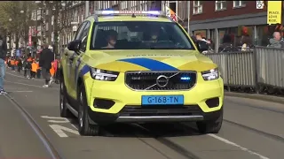 Drukte tijdens koningsdag 2023 vele hulpdiensten met spoed onderweg in Amsterdam