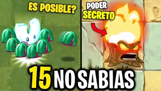 15 COSAS INCREIBLES que DEBES DE SABER en Plantas Vs Zombies 2. part. 16