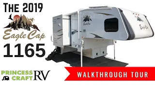 2019 Eagle Cap 1165 Truck Camper Walkthrough with Princess Craft RV