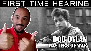 FIRST TIME HEARING MASTERS OF WAR - BOB DYLAN REACTION