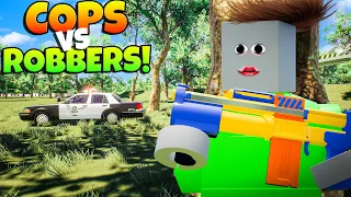 Bounty Hunter Robbers vs Brick Rigs Cops!