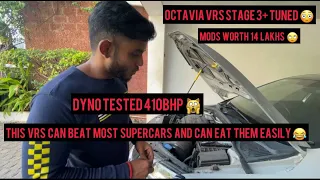 OCTAVIA VRS MODS WORTH 14 LAKHS 😳 | STAGE 3+ APR Tuned  Pops | 410BHP 🙀 | India’s Best Tuned VRS