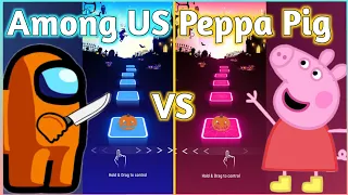 Tiles Hop - Among US Song Buts It's EDM VS Peppa Pig Theme Song | V Gamer