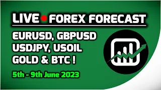 #1 Forex Forecast (LIVE🔴) HD Version |🎯 EURUSD, GBPUSD GOLD BITCOIN!