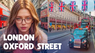 Oxford Street London — Walking Tour【4K】🇬🇧