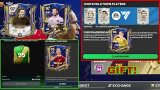 OMG 😱  NEW 95 OVR EXCHANGE! FREE ICON COMPENSATION! + UTOTY MESSI AND MALDINI! FC MOBILE 24!