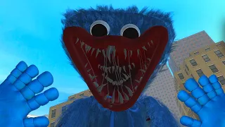 SCARY HUGGY WUGGY FROM POPPY PLAYTIME KILLS EVERYONE IN THIS TOWN - GARRY`S MOD
