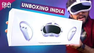 PICO 4 India Unboxing & First Heads-On Impression ⚡️ Is this Meta Quest 2 KILLER? VR Headset (Hindi)