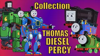 October Comiplitation Percy VS Thomas Other Monster Evolution!