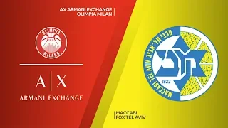 AX Armani Exchange Olimpia Milan - Maccabi FOX Tel Aviv Highlights | EuroLeague RS Round 23