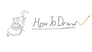 How To Draw: The Genie Of The Lamp