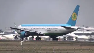 Uzbekistan Airways Boeing 767-300ER UK67001 Take off NRT/RJAA