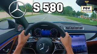 The 2023 Mercedes-Benz S 580 POV Drive - Luxury and Power