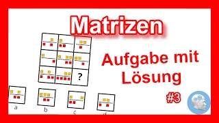 Einstellungstest üben - Logisches Denken - Matrizen #3 | graphische Logik | wichtige Tipps