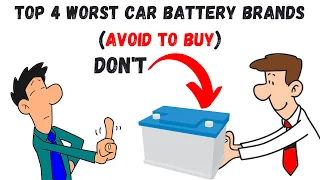 Top 4 Worst Car Battery Brands (Avoid to buy these) / Which brand of car battery is the worst?