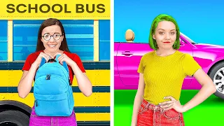 RELATABLE HIGH SCHOOL YOU VS CHILD YOU SITUATIONS || Funny School Hacks by 123 GO! Series