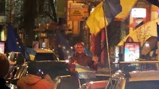 Автопробег в поддержку Евромайдана | Киев 28.11.13