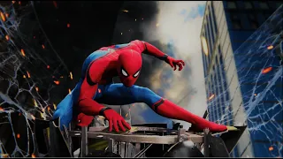 Helicopter Scene! -  Stark Suit- Marvel Spider-man Remastered PS5  60fps