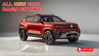 Reveal! New 2026 Dacia Spring - 100% Electric SUV!