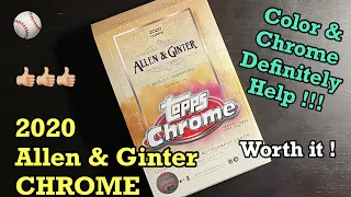 Topps 2020 Allen & Ginter Chrome Box Break - LOVE the Numbered Cards !!!