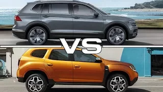 2018 Volkswagen Tiguan Allspace vs 2018 Dacia Duster