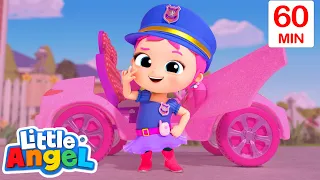 👮‍♀️ Jill The Police Officer 👮‍♀️ | Jill's Playtime | Little Angel Kids Songs & Nursery Rhymes