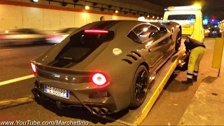 Running out of fuel in a Ferrari F12 TDF - w/ Secondotestomale