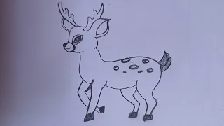 How to draw deer 🦌 #easydrawing