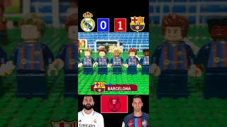 Real Madrid 0-1 Barcelona FC - Copa del Rey Semifinal ida 2023 - Fútbol LEGO - Stop Motion - Clásico