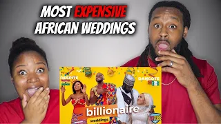 American Couple Reacts "Top 4 Most Expensive Weddings in AFRICA!"