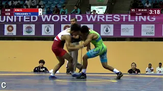 Qual. GR - 60 kg: G. KIM (KOR) v. T. TIRKASHEV (UZB)