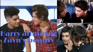 Zarry || Harry admiring Zayn's beauty ||