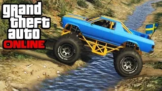 GTA 5 - Monster Truck Mudding & Mountain Climbing - 4x4 Off-Roading (GTA V Cheval Marshall)