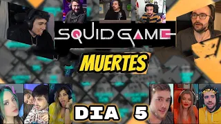 RECOPILACIÓN MUERTES DÍA 5 SQUID GAME MINECRAFT