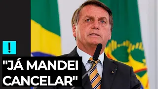 "Já mandei cancelar", disse Bolsonaro em outubro 2020, sobre compra da Coronavac