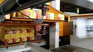 Automatic low level layered palletizer for bag/carton/case/box palletizing