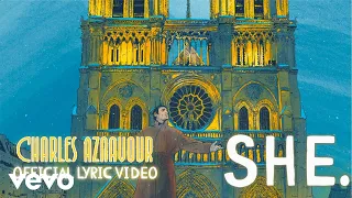 Charles Aznavour - She | Christmas Version (Official Lyric Video)