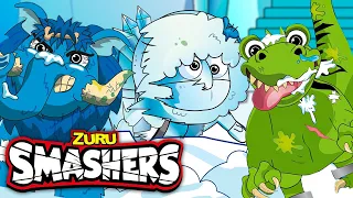 SMASHERS! Dino Ice Age + More Kids Cartoons! | Zuru | Smashers World | Animated Stories