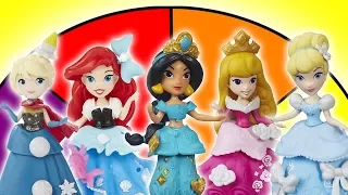 Spin the Wheel Disney Princess Dress Up Switcheroo Game!