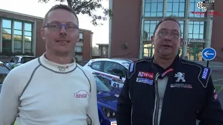 Mathieu  Ryez et Vincent Oleska à l arrivée du Rallye du Charlemagne 2023