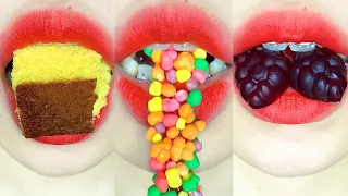 asmr CASTELLA DROP CANDY GREPE GUMMY APPLE COKE LEMON LAMUNE MNM CHOCOLATE DONUT JELLY eating sounds