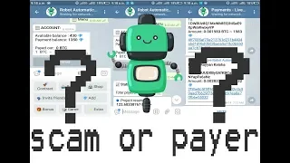 PEMBUKTIAN BOT TELEGRAM "Robot Automatic" SCAM OR PAYER