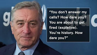 'How dare you?' Robert De Niro's former assistant claims he berated her, releases scathing voicemail