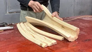 Woodworking Techniques Will Amaze You // Build A Unique Table Out Of Strips Of Wood