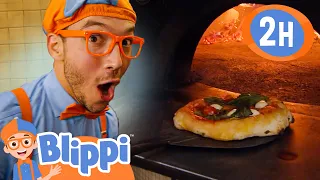 Learn How to Make Pizza with Blippi! | Educational Cooking Kids Videos | Moonbug Kids