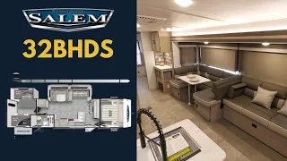 Tour the all new 2023 Salem 32BHDS travel Trailer