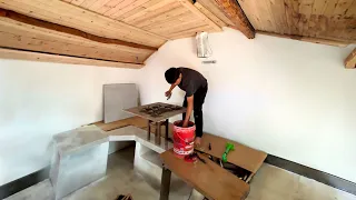 Episode 66 Renovating an Old House, recently I'm doing the ceiling and wall paneling in the kitchen