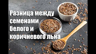 Семена белого льна и коричневого в чем разница?