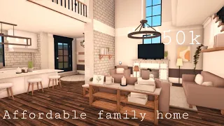 Roblox Bloxburg | Affordable Family Home 50k | House Build